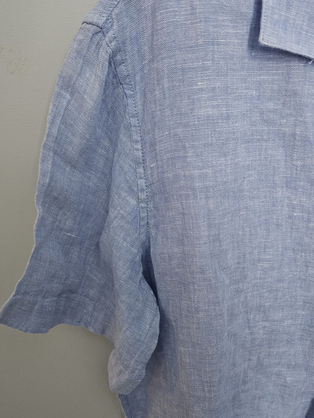 NWT Panama Jack Light Blue Linen Camp Shirt In XL - Picture 4 of 5